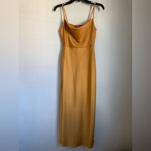 BHLDN Cali Satin Charmeuse Midi Dress